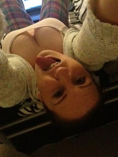 American Braces Teen Selfies At Home